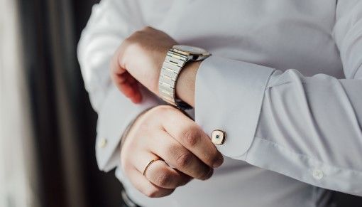 Ring Uhr Manschettenknopf